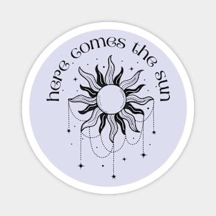 Musical Sun | Here Come the Sun (dark design) Magnet